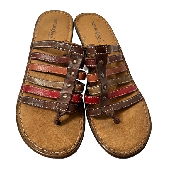Natural Soul Ny Naturalizer Strappy Sandals Lorena Size 9 1/2 M - Picture 1 of 7